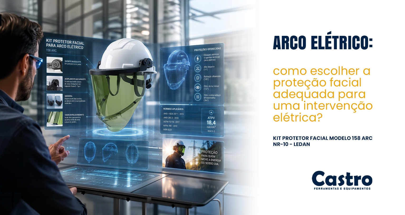 Arco Elétrico: como escolher a proteção facial adequada para uma intervenção elétrica?
