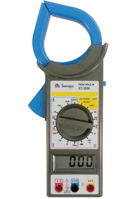 Alicate Amperímetro ET-3200 AC/DC 1000V | Castro EPIs