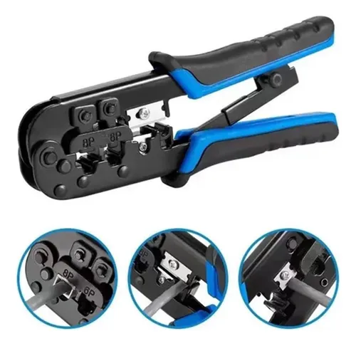 Alicate de Crimpar com Catraca RJ45 RJ11 RJ12 | Castro EPIs