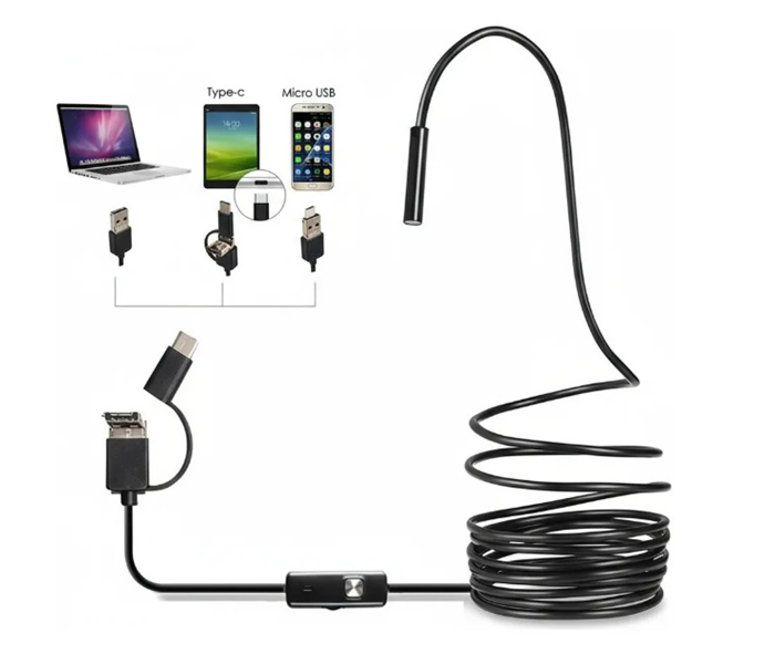 Câmera Sonda Endoscópica 5m para Inspeção Industrial | Castro EPIs