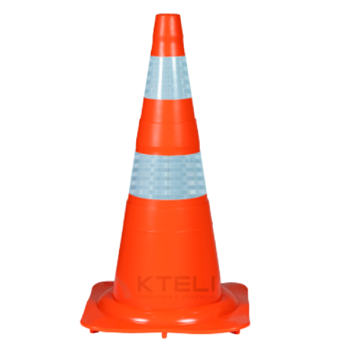 Cone Flexível 75cm NBR: Resistente a Impactos | Castro EPIs