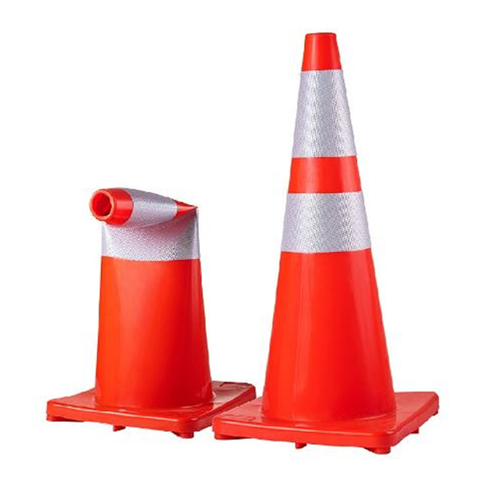 Cone Flexível com Refletivo para Sinalização | Castro EPIs
