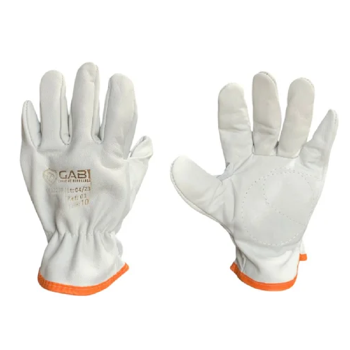 Luva de Vaqueta Petroleira com CA | Couro de Alta Qualidade | Castro EPIs