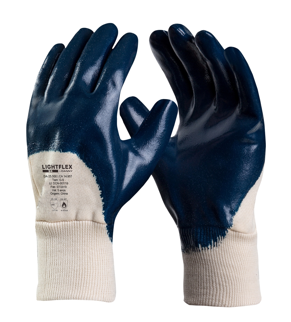 Luva LightFlex 3/4 com CA: Proteção e Leveza | Castro EPIs
