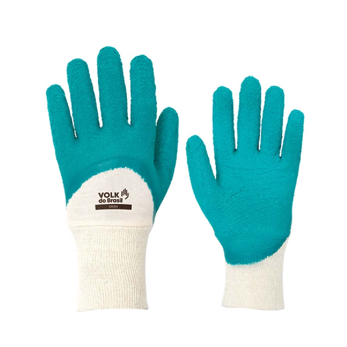 Luva Green de Malha e Látex com CA | Alta Flexibilidade | Castro EPIs