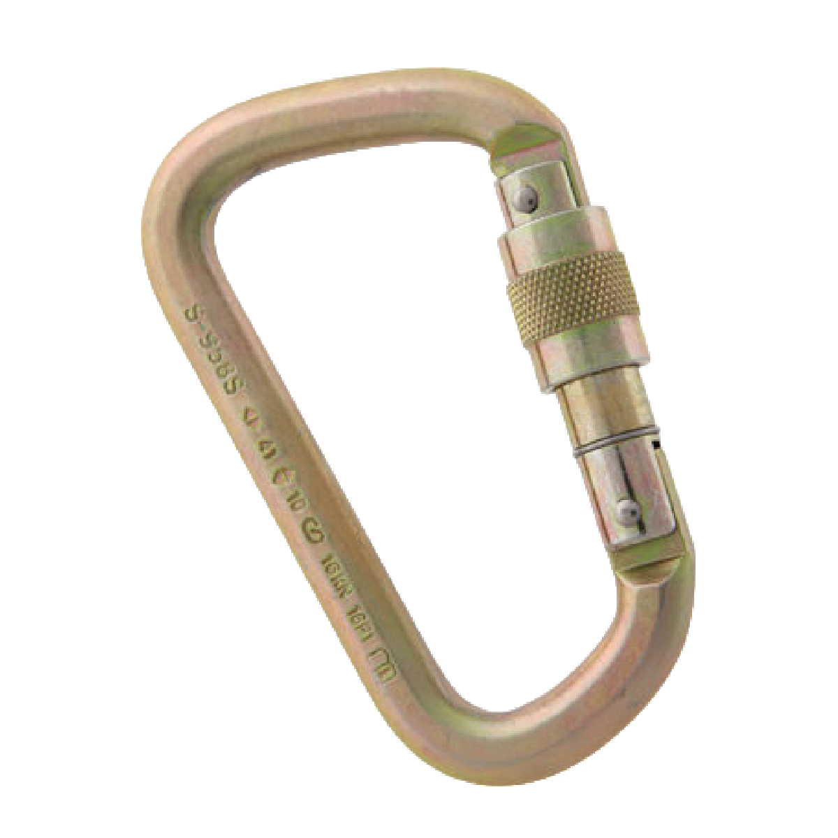 Mosquetão em Aço Formato D Dupla Trava | Castro EPIs