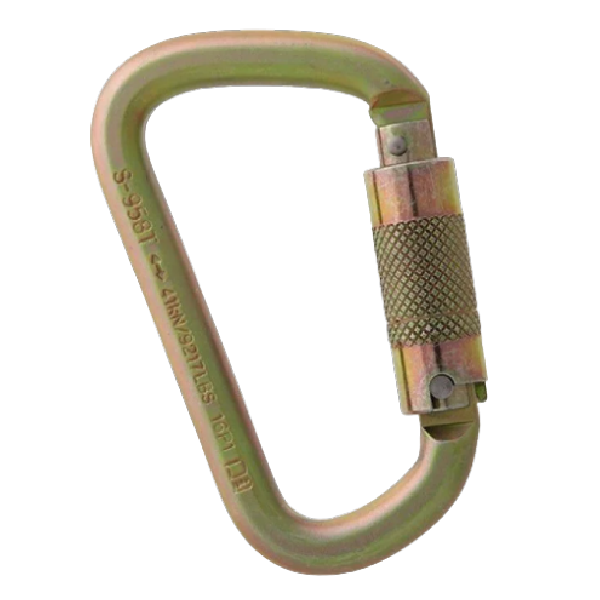 Mosquetão em Aço Formato D Tripla Trava Segurança | Castro EPIs